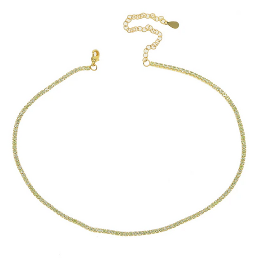 Gold Yellow Tennis Choker