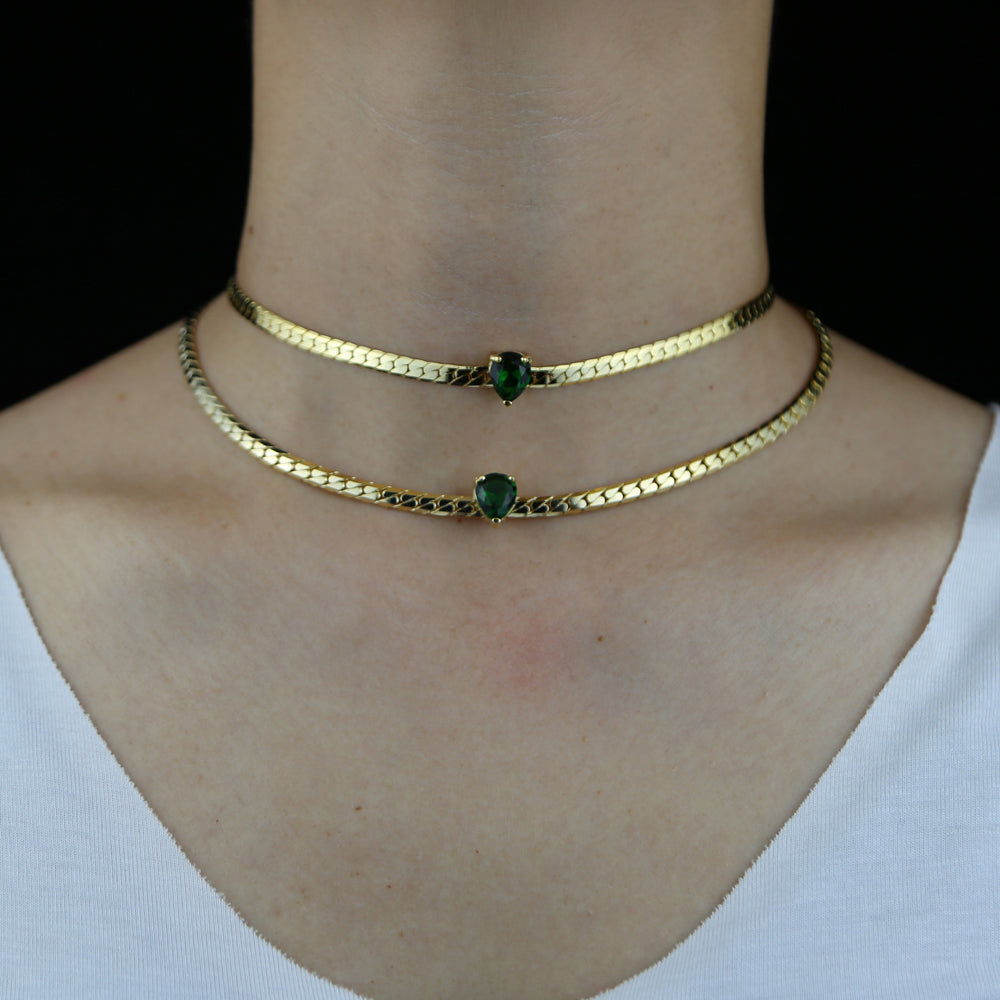 Tear Drop Statement Choker