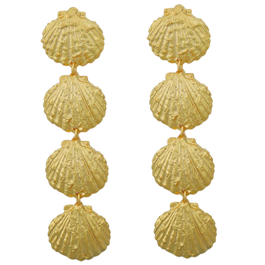 Gold Shell Earrings