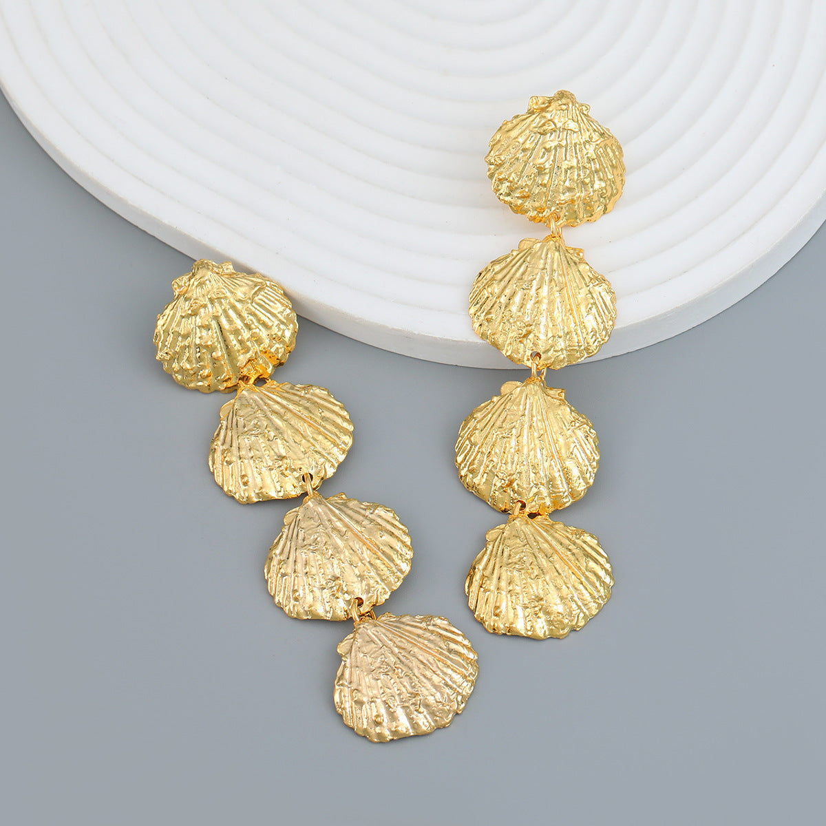 Gold Shell Earrings