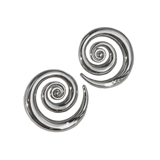 Silver Swirl Earrings