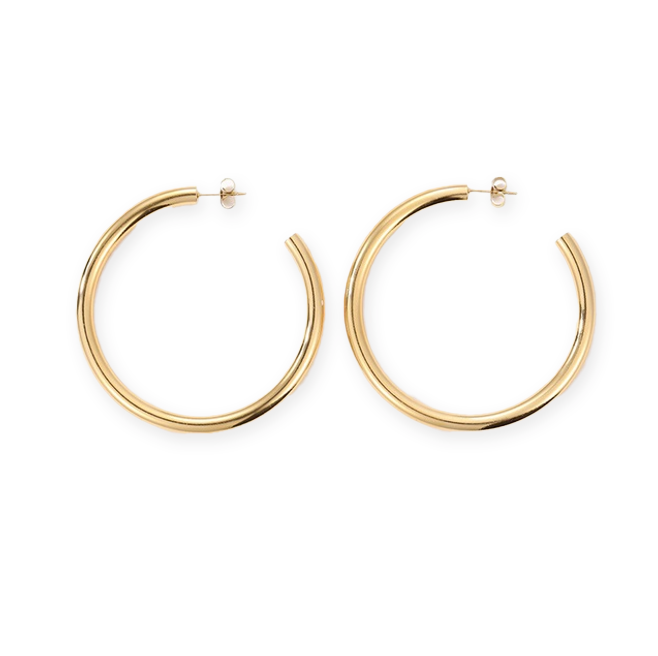 50mm Gold Everywhere All the Time Hoops