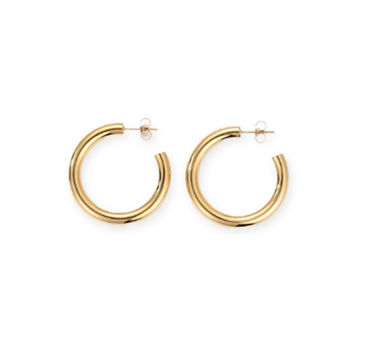 30mm Gold Anytime Hoops