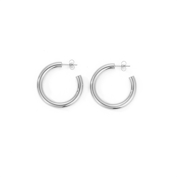 30mm Silver Anytime Hoops