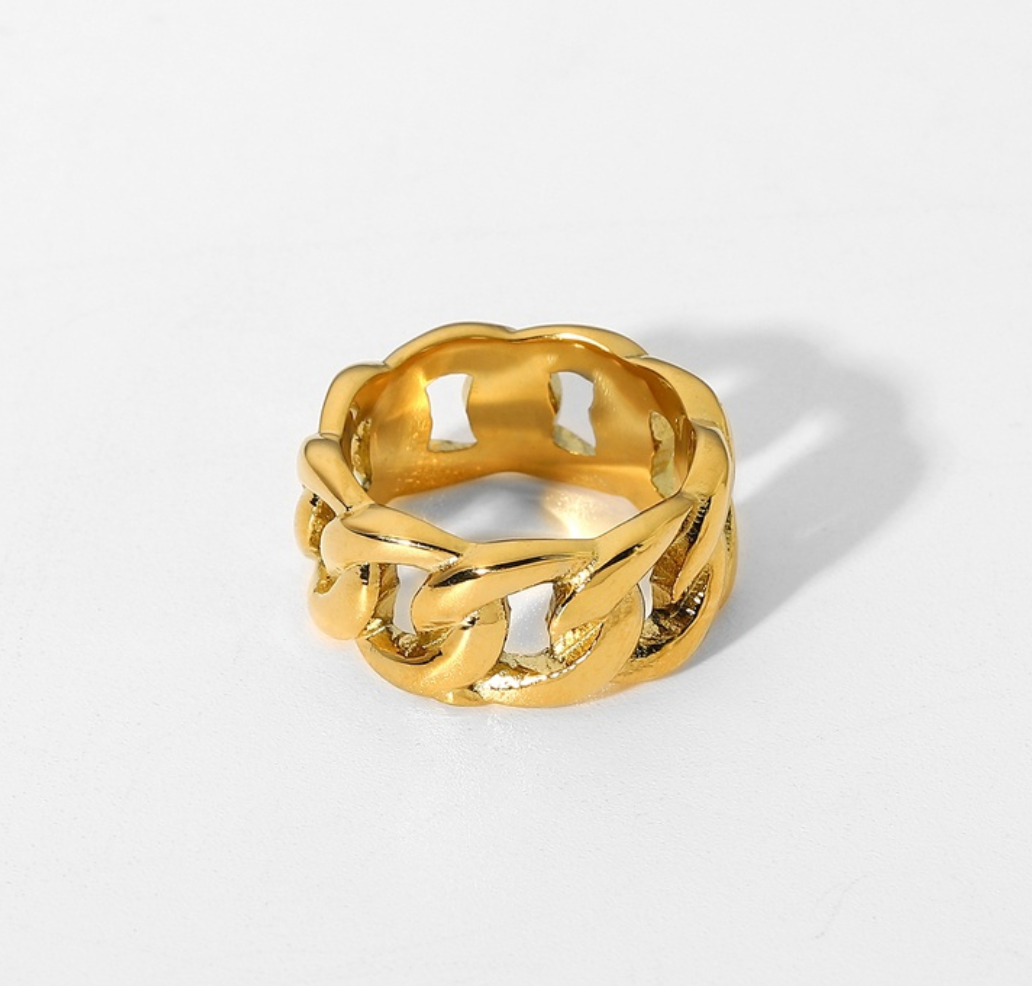 Thick Twist Statement Ring