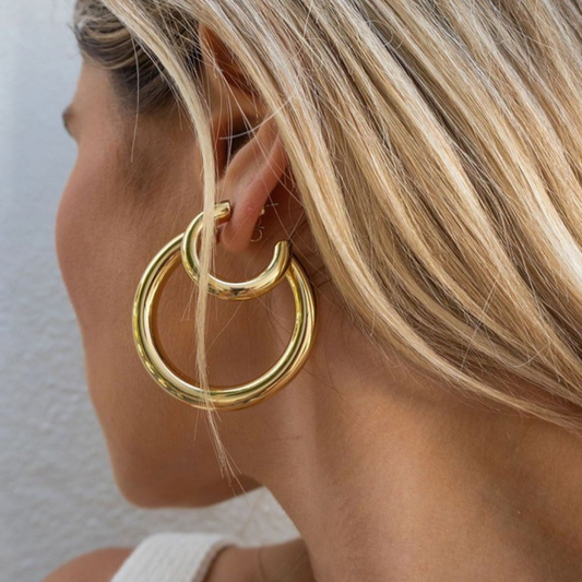 50mm Gold Everywhere All the Time Hoops